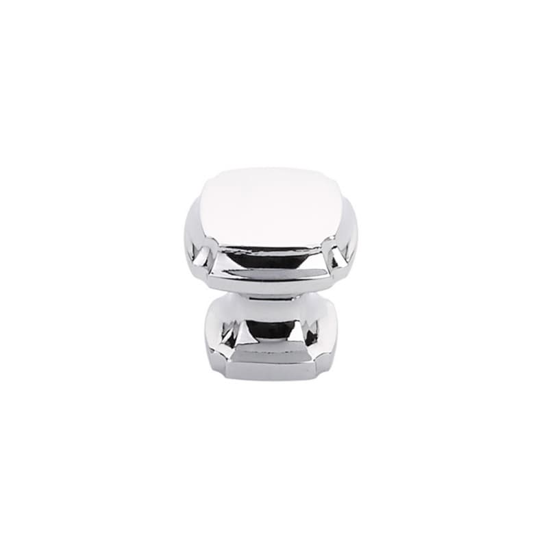 1-3/8" Empire Square Cabinet Knob, Polished Chrome
