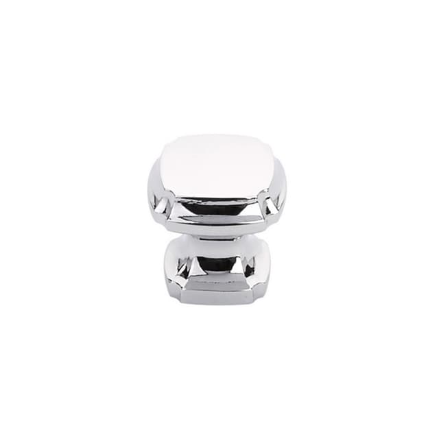 1-3/8" Empire Square Cabinet Knob, Polished Chrome