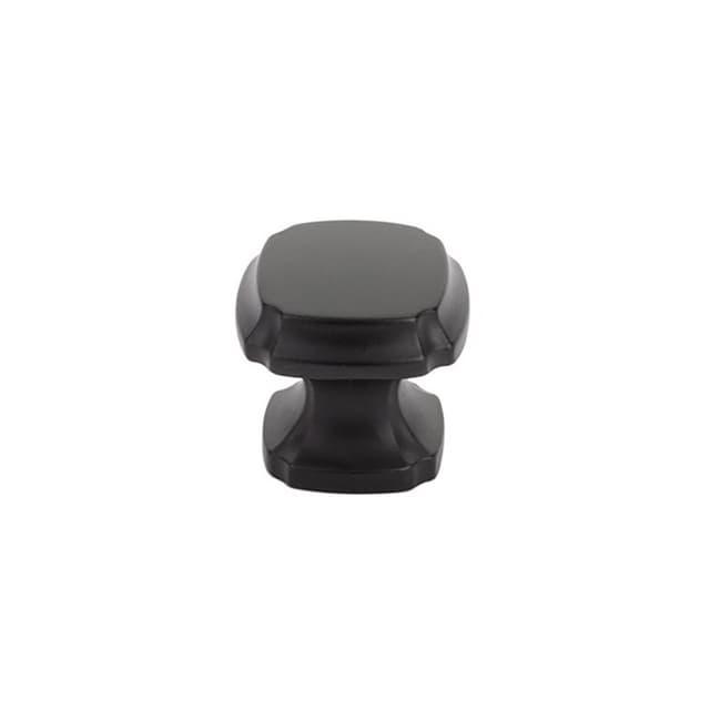 1-3/8" Empire Square Cabinet Knob, Matte Black