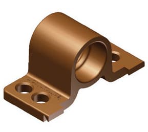 Side Mount Female Panel Clip, Brown