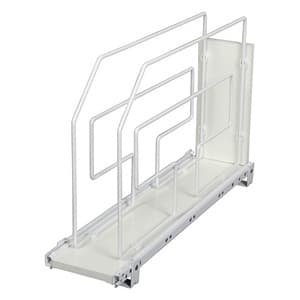 6" Roll Out Tray Divider, 2 Dividers, White