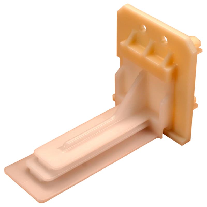 C-283-03 11mm - 39mm Right Adjustable Undermount Bracket, 10mm, Dowelled (100/Box)