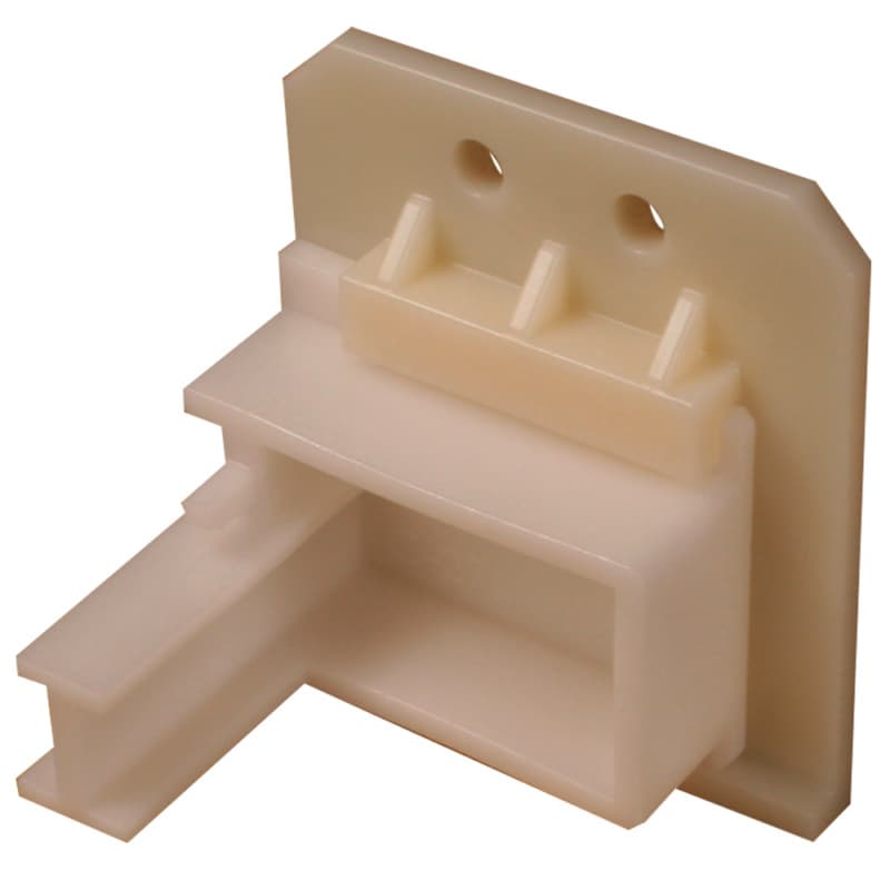 C-304-01 19mm - 23mm Right Adjustable Roller Undermount Bracket, 10mm, Dowelled (500/Box)