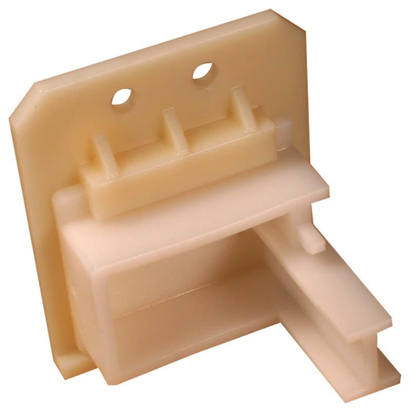 C-304 19mm - 23mm Left Adjustable Roller Undermount Bracket, 10mm, Dowelled (500/Box)