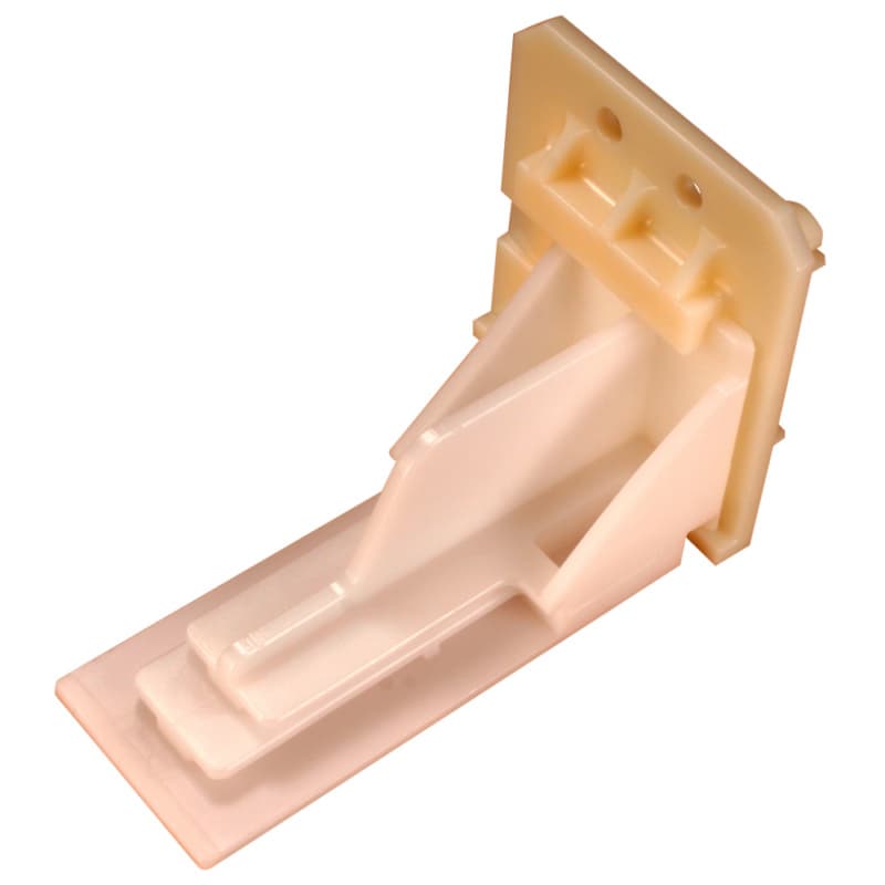 C-337-01 46mm - 50mm Right Adjustable Undermount Bracket, 10mm, Dowelled (400/Box)