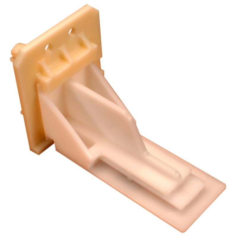 C-343 49mm - 53mm Left Adjustable Undermount Bracket, 10mm, Dowelled (400/Box)