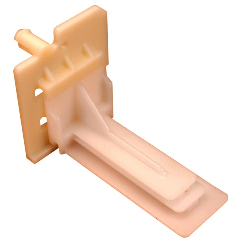 C-347 11mm - 39mm Left Adjustable Inset Undermount Bracket, 8mm, Dowelled (400/Box)