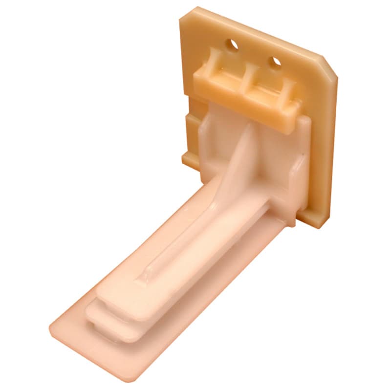 C-356-01 26mm - 39mm Right Adjustable Inset Undermount Bracket, 10mm, Dowelled (400/Box)