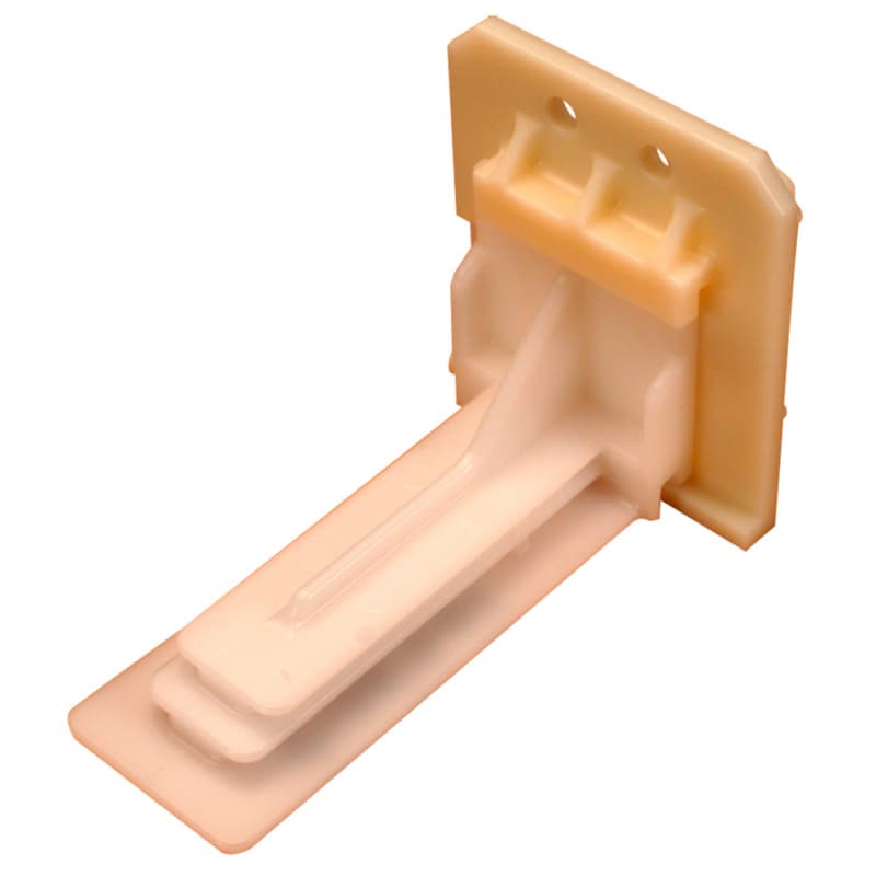 C-357-01 26mm - 39mm Right Adjustable Inset Undermount Bracket, 10mm, Dowelled (400/Box)