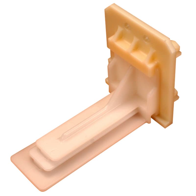 C-364-01 11mm - 39mm Right Adjustable Inset Undermount Bracket, 10mm, Dowelled (400/Box)