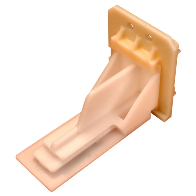 C-366-01 45mm - 49mm Right Adjustable Undermount Bracket, 10mm, Dowelled (400/Box)