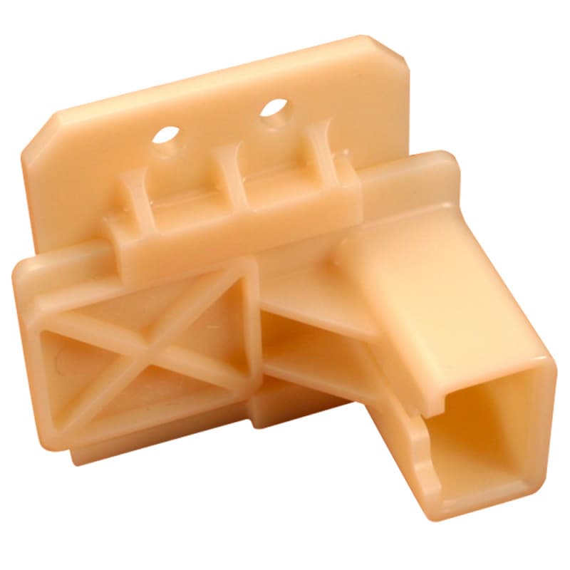 C-373 6mm - 22mm Left Adjustable Roller Undermount Bracket, 10mm, Dowelled (300/Box)