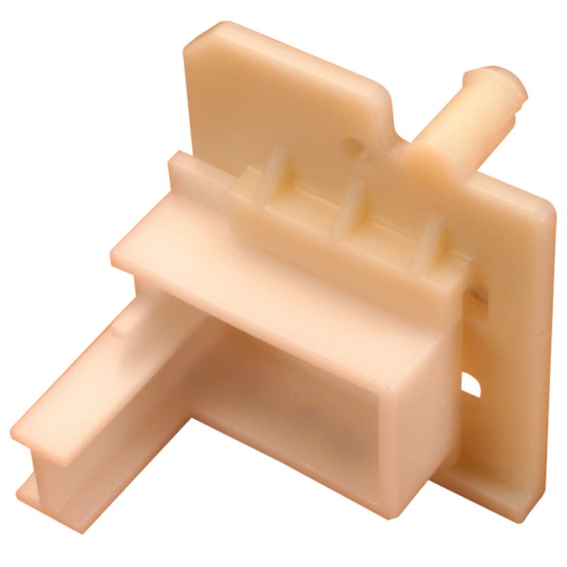 C-376-01 6mm - 19mm Right Adjustable Roller Undermount Bracket, 8mm, Dowelled (300/Box)