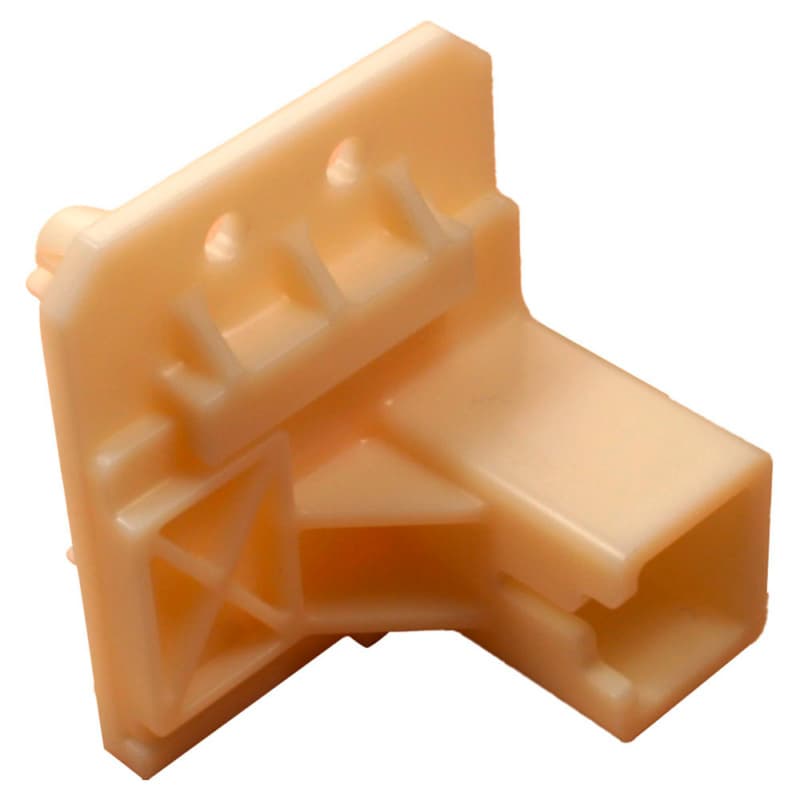 C-404 6mm - 22mm Left Adjustable Roller Undermount Bracket, 10mm, Dowelled (300/Box)