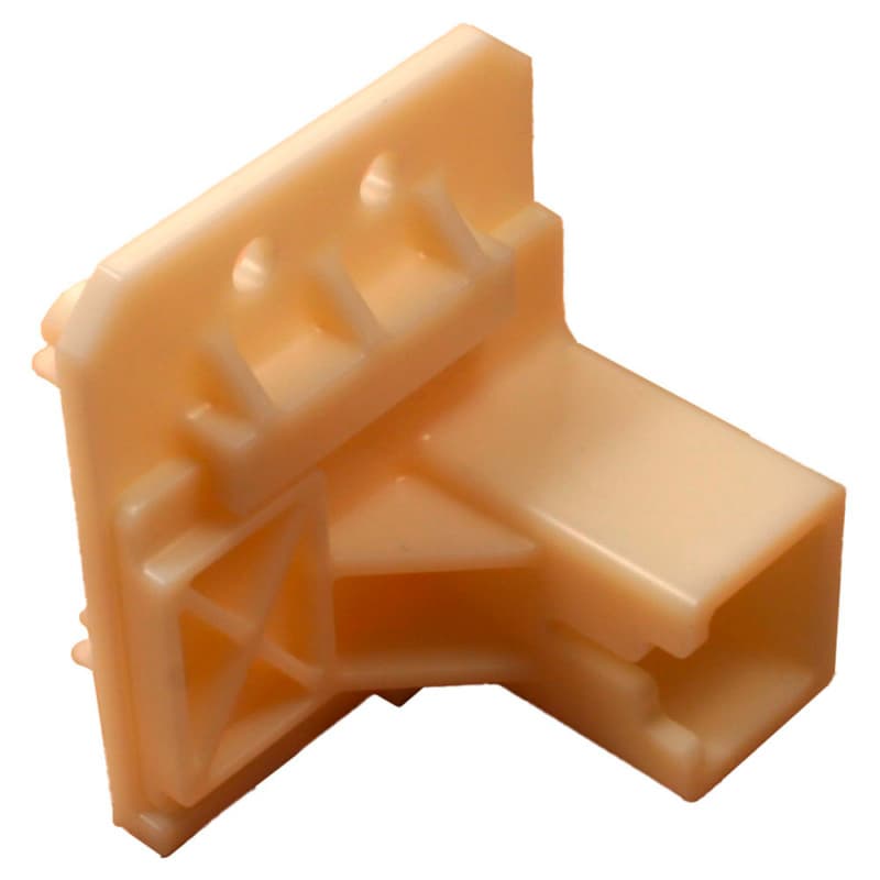 C-406 6mm - 22mm Left Adjustable Roller Undermount Bracket, 10mm, Dowelled (300/Box)