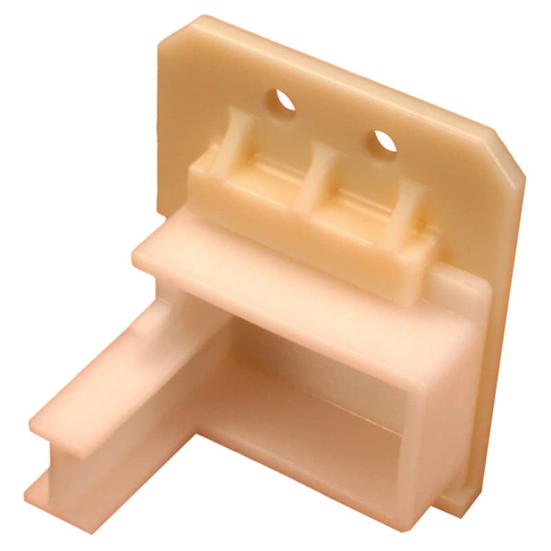 C-445-01 19mm - 23mm Right Adjustable Roller Undermount Bracket, 10mm, Dowelled (300/Box)