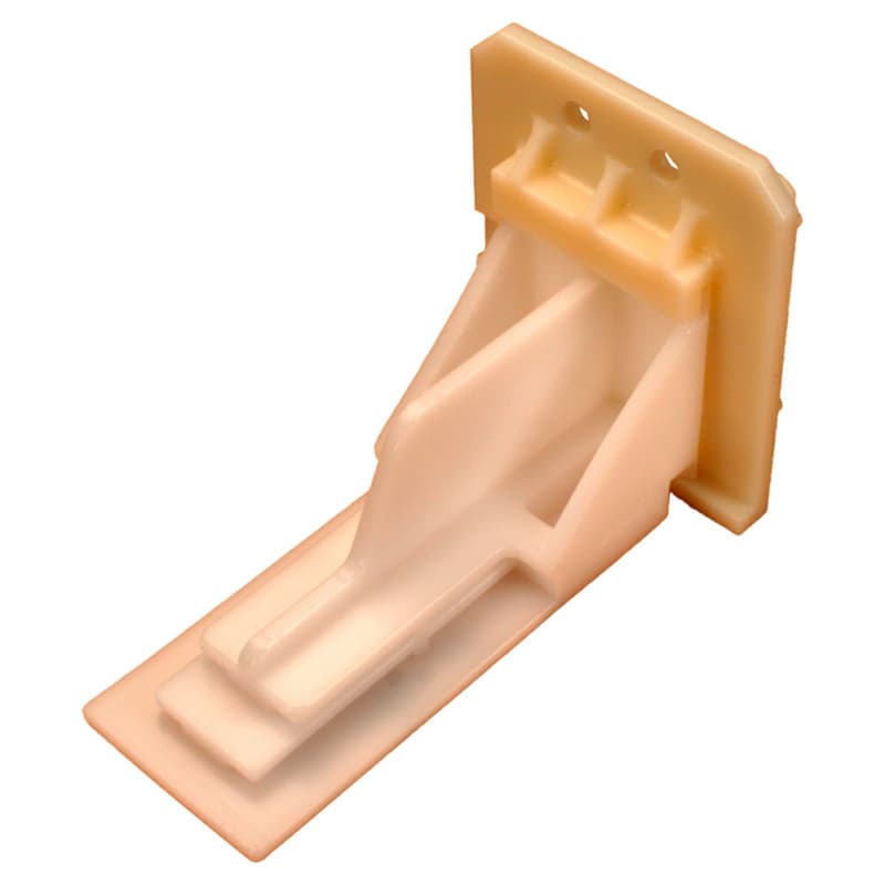 C-465-01 54mm - 58mm Right Adjustable Undermount Bracket, 10mm, Dowelled (400/Box)