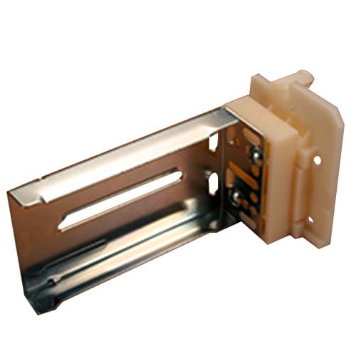 Rear Mount Bracket For Ball-Bearing Slides, Adjustable 23-55mm, 8mm Dowel, Tenn-Tex