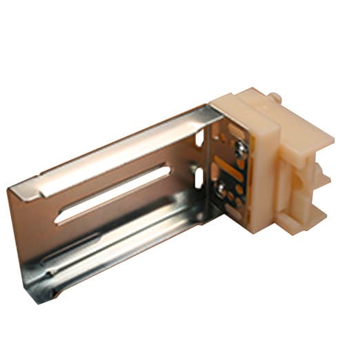 Rear Mount Bracket For Ball-Bearing Slides, Adjustable 33-65mm, 8mm Dowel, Tenn-Tex