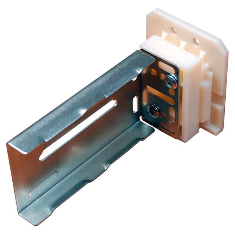 C-627-02 23mm - 55mm Left Adjustable Ball Bearing Bracket, 10mm, Dowelled (25/Box)