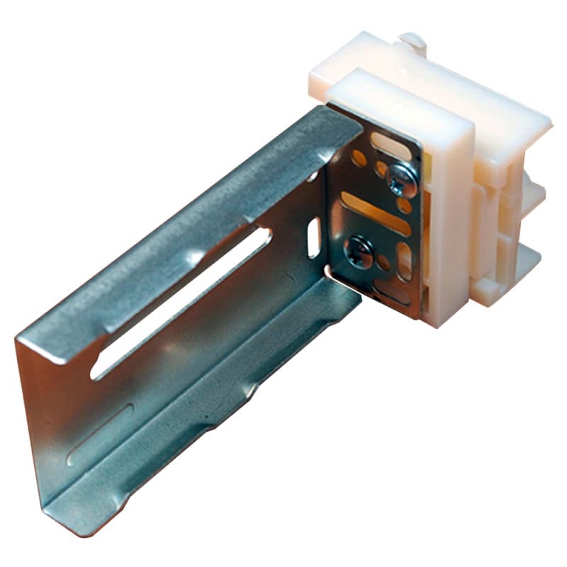 C-631 33mm - 65mm Left Adjustable Ball Bearing Bracket, 8mm, Dowelled (50/Box)