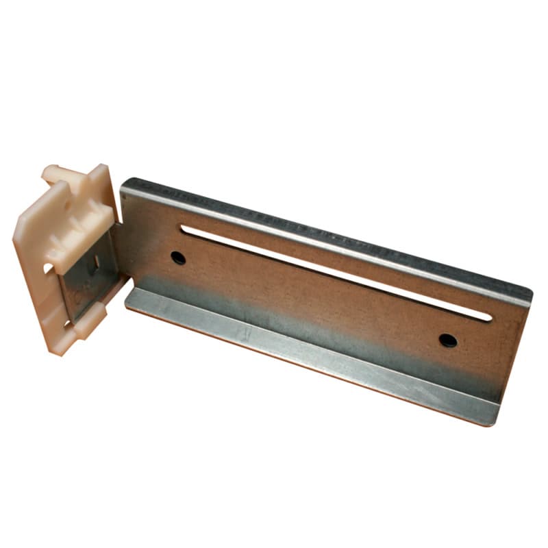 C-680-01 6mm - 76mm Right Adjustable Undermount Extension Bracket, 8mm, Dowelled (25/Box)