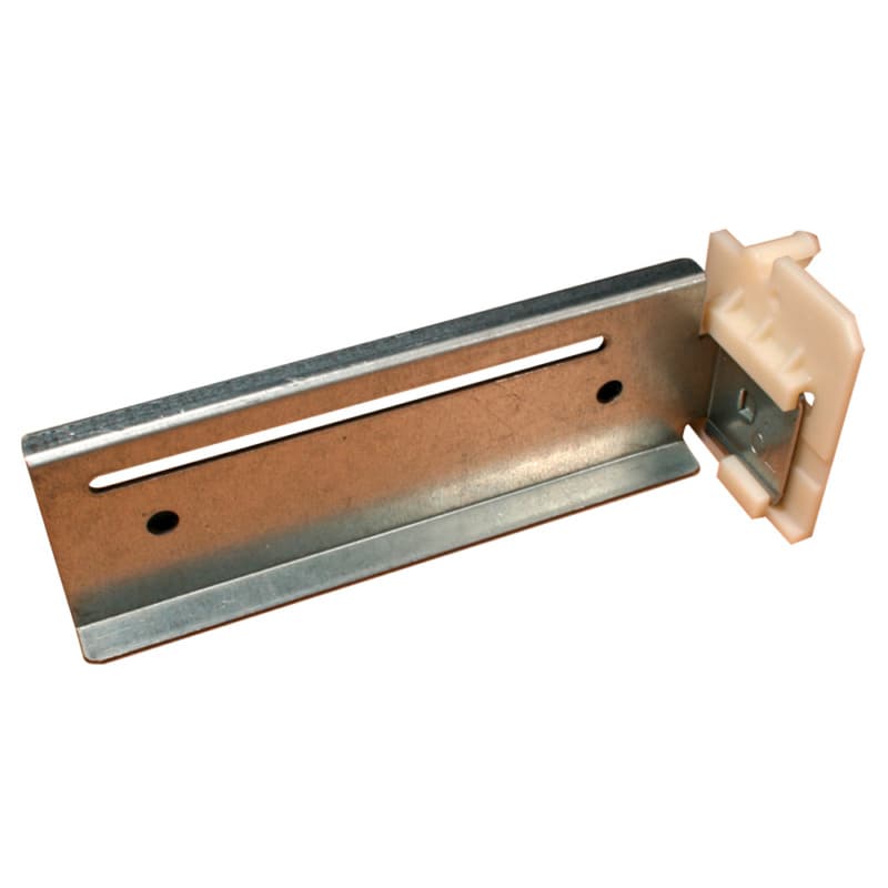 C-680 6mm - 76mm Left Adjustable Undermount Extension Bracket, 8mm, Dowelled (25/Box)