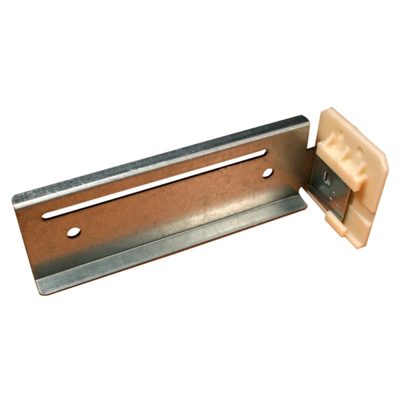 C-684 6mm - 76mm Left Adjustable Undermount Extension Bracket, 10mm, Dowelled (25/Box)