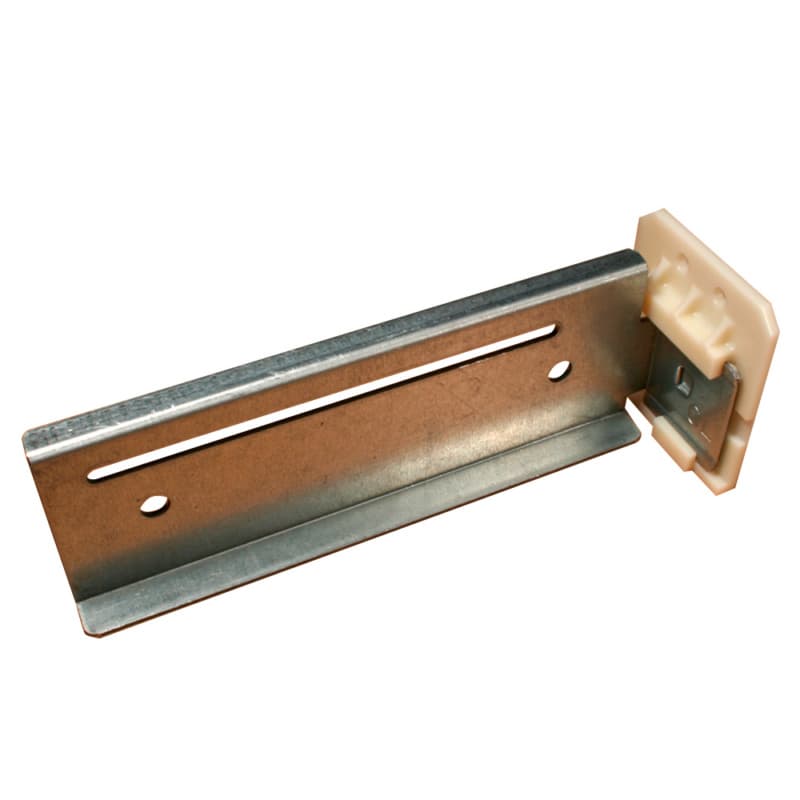 C-685 6mm - 76mm Left Adjustable Undermount Extension Bracket, 10mm, Dowelled (25/Box)