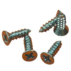 #6 x 1/2" Flat Head Mounting Screw, Phillips Drive, by Tenn-Tex