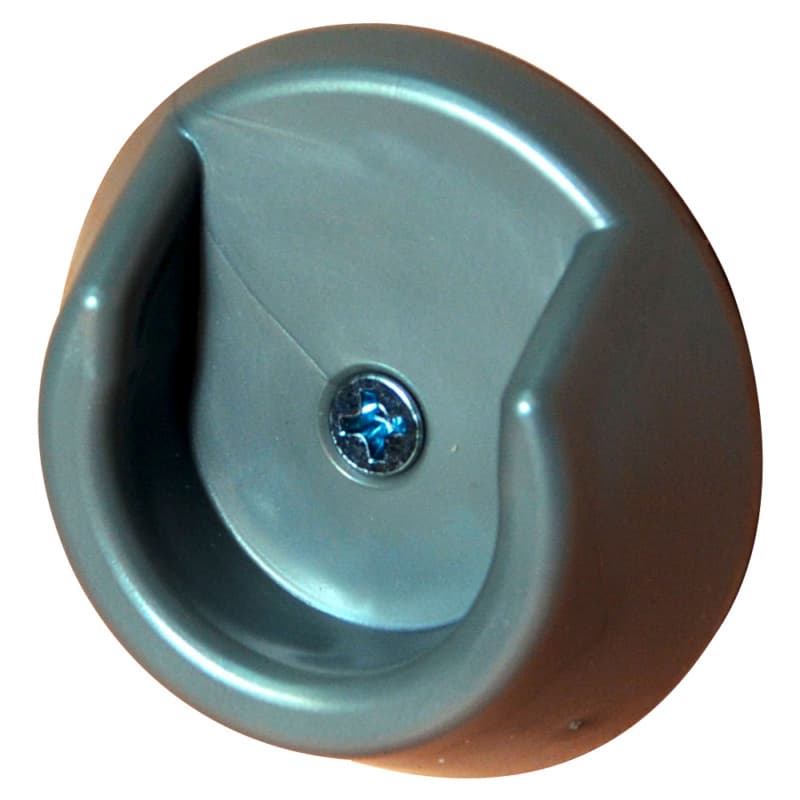 1" Twin Closet Rod Holder, Pewter