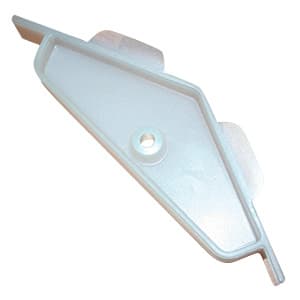 2-1/2" x 2-1/2" 135° Corner Brace with Horizontal Tabs, Natural