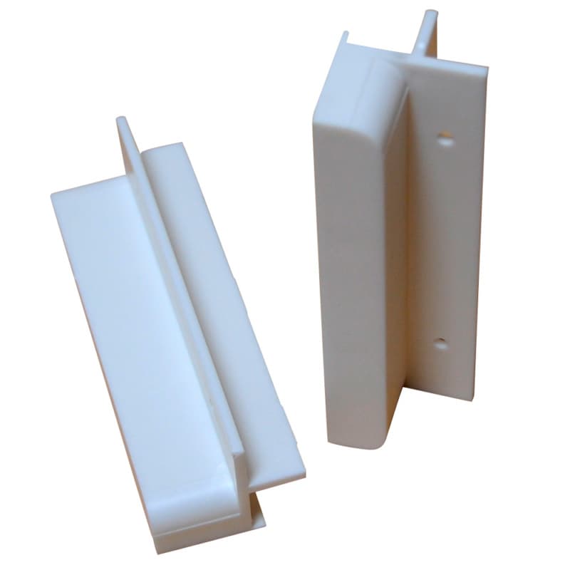 4" Overlay Toe Kick with Rounded, White