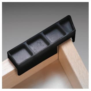 22.5° Left Hand Corner Protector, Black