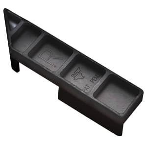45° Right Hand Corner Protector, Black