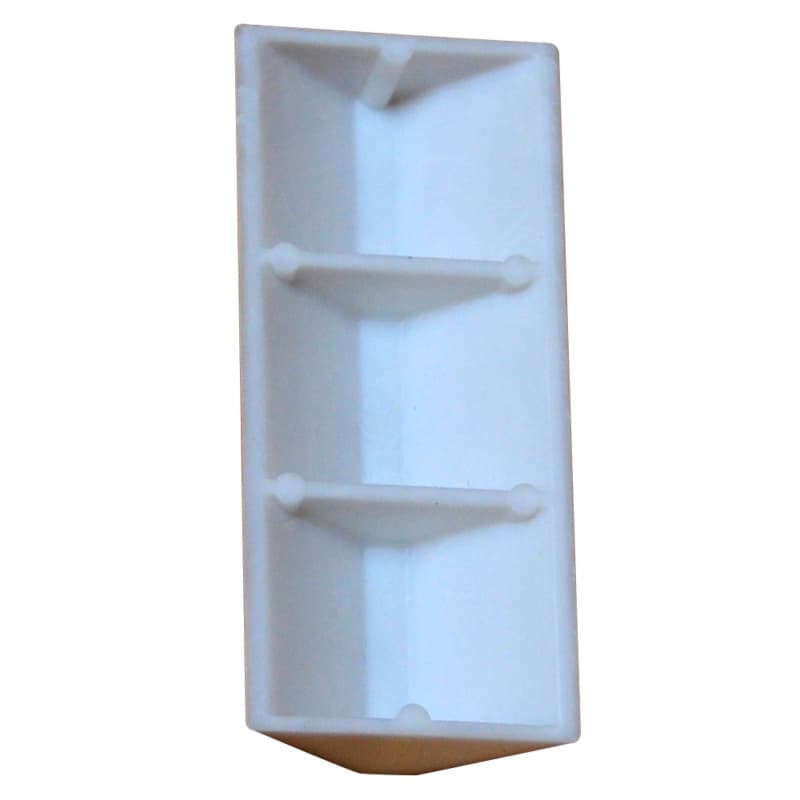 3" x 1" HIPS Plastic Glue/Staple Block, White