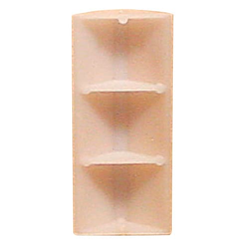3" x 1" High Density Polyethylene Glue/Staple Block, Natural