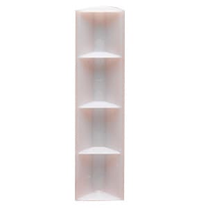 4" x 3/4" HIPS Plastic Glue/Staple Block, Natural