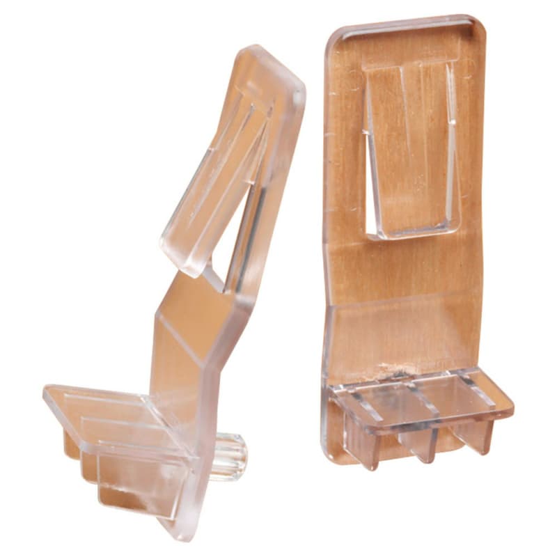 1/4" Locking Shelf Support for 3/4" Shelves, Clear Finish 1800/Box
