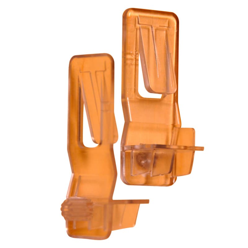1/4" Right Hand Locking Shelf Support for 15mm Shelves, Clear Finish 2000/Box