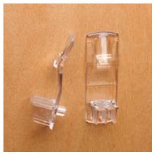 5mm Left Hand Locking Shelf Support for 3/4" Shelves, Clear Finish 1000/Bag