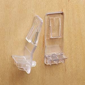 5mm Dowel Locking Shelf Support for 3/4" Shelves, Clear