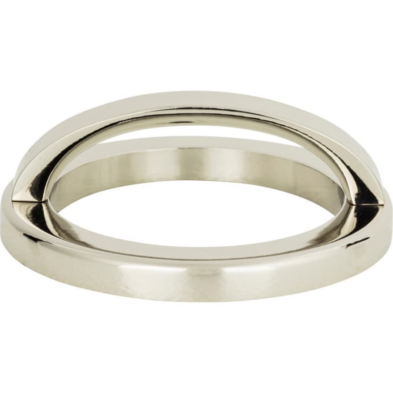 LEAU RND BASE/TOP 2 1/2" POL NCKL, 406-PN