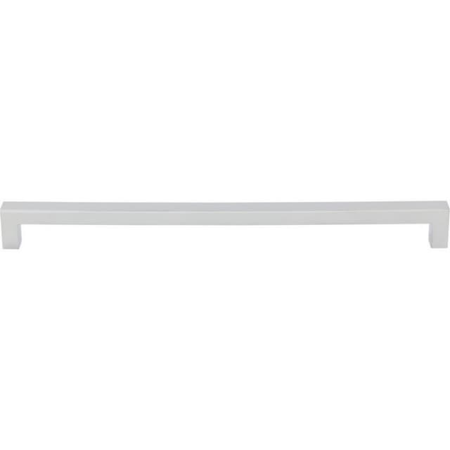 12" Nouveau Square Bar Pull, Polished Chrome
