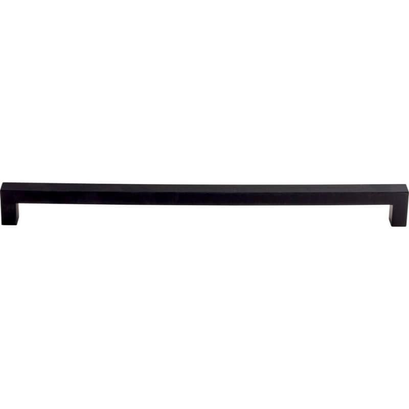 12" Nouveau Square Bar Pull, Flat Black