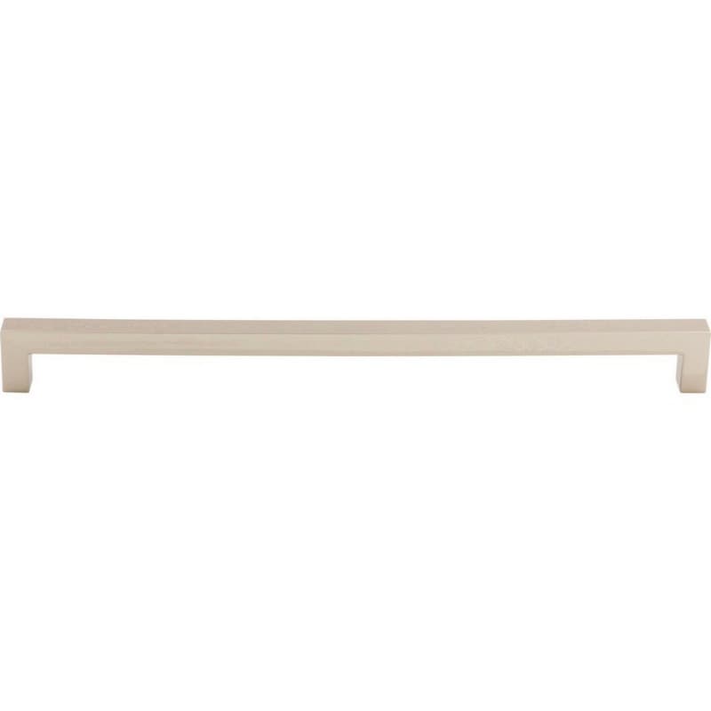 12" Nouveau Square Bar Pull, Polished Nickel