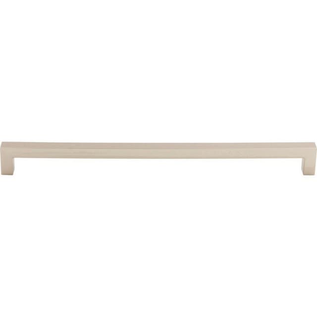 12" Nouveau Square Bar Pull, Polished Nickel