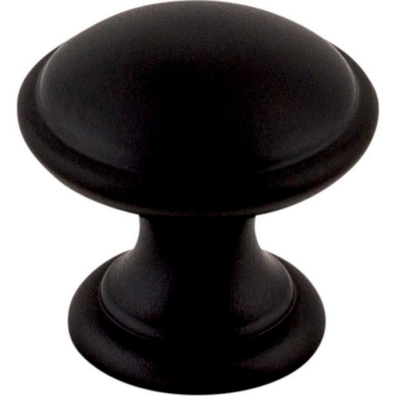 1-1/4" Dakota Round Knob, Flat Black
