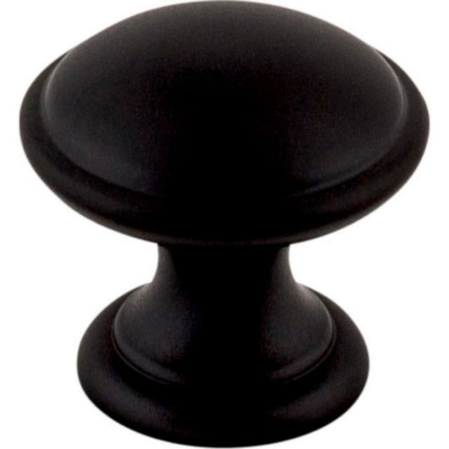 1-1/4" Dakota Round Knob, Flat Black