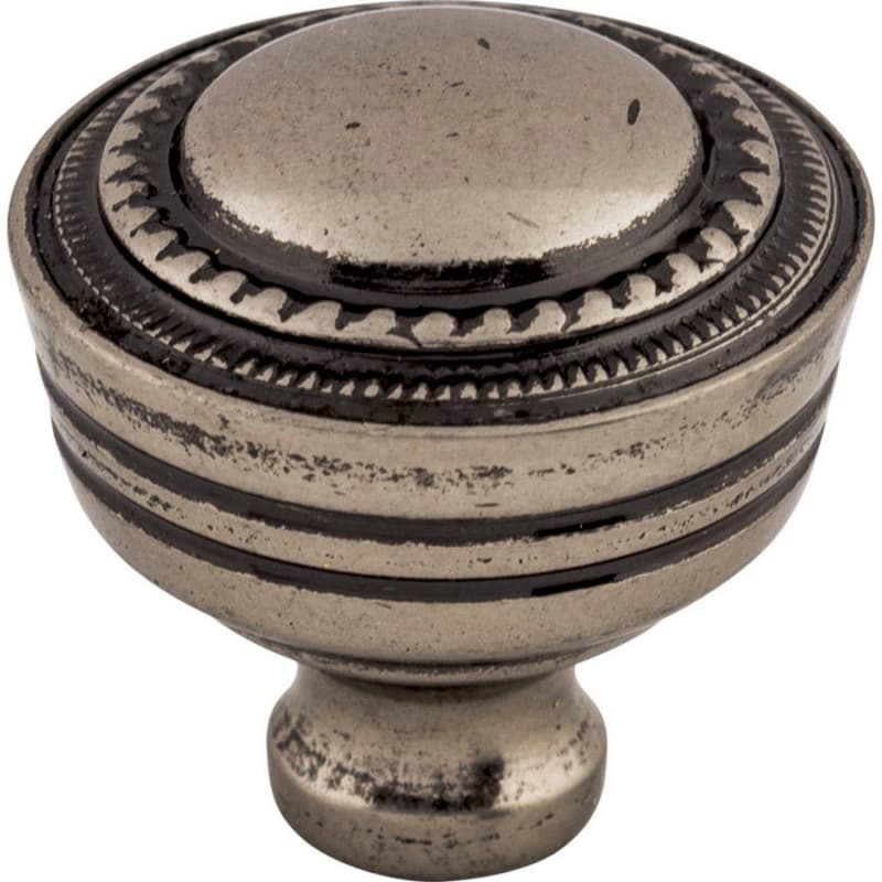1-1/4" Tuscany Contessa Knob, Pewter Antique